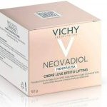 Neovadiol Creme Leve Efeito Lifting, da Vichy, foi formulado para a pele do rosto da mulher na menopausa