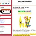 Homepage do site amostrasgratis.org