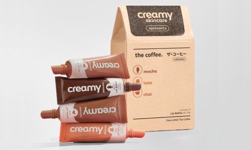 Creamy e The Coffee fazem parceria para hidratantes labiais com aromas de café