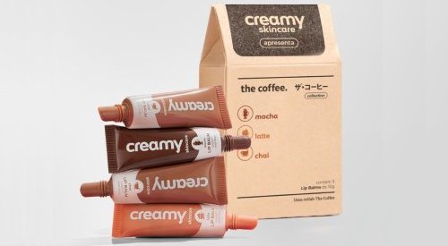 Creamy e The Coffee fazem parceria para hidratantes labiais com aromas de café